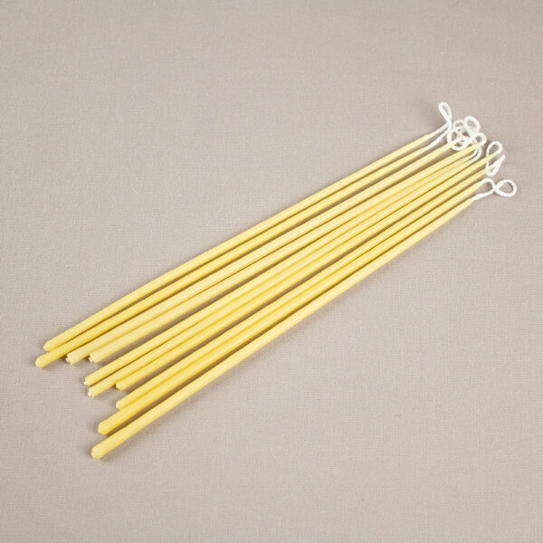 Slim relaxation beeswax candles